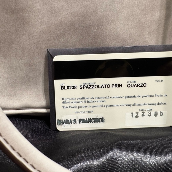 Real Prada Grey Leather Handbag Bag - Picture 9 of 9